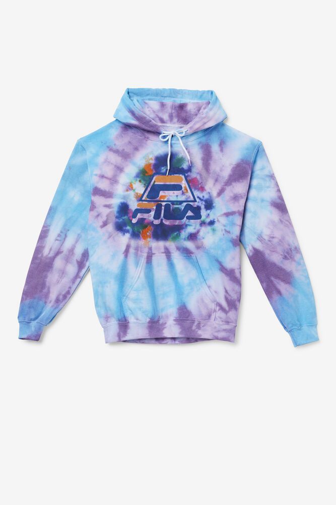 Fila Hettegenser Herre Blå Tie Dye Icon 641390-XQR